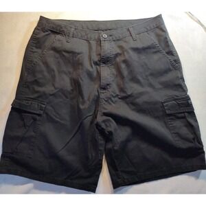 Wrangler Workwear Shorts Mens 38 Black Cargo 1539